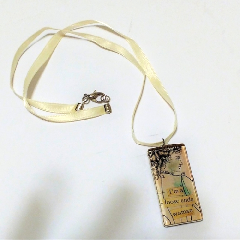I'm a Loose Ends Woman Pendant Necklace